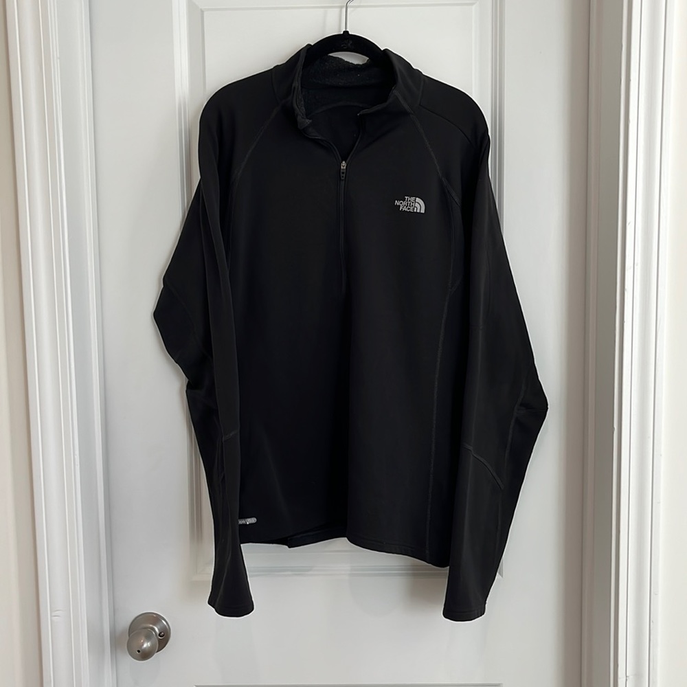 Black North Face Quarter Zip Jacket